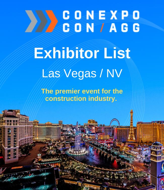 ConExpo Las Vegas Exhibitor  List