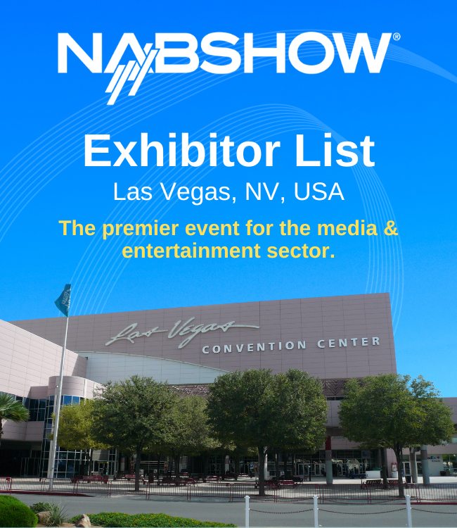 NAB Show Exhibitor List