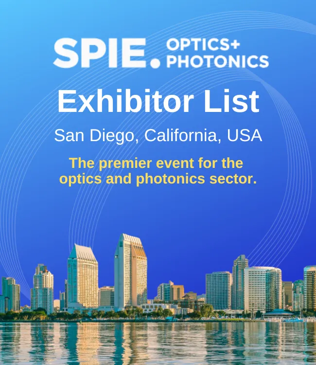 SPIE. Optics + Photonics Exhibitor List