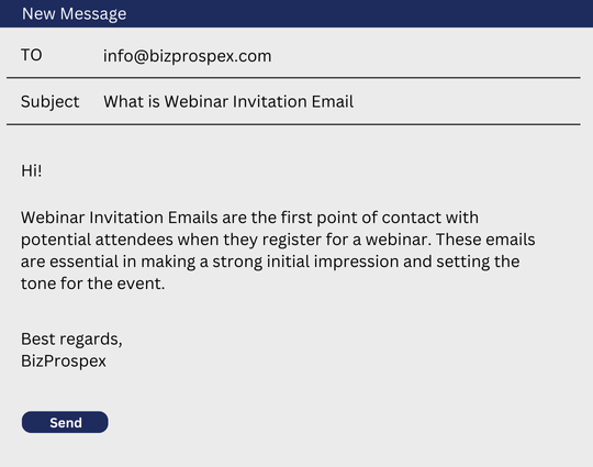 What is Webinar Invitation Email