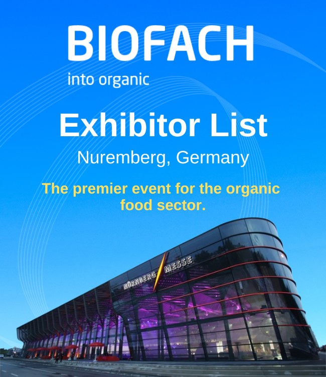 BIOFACH Germany Exhibitor List