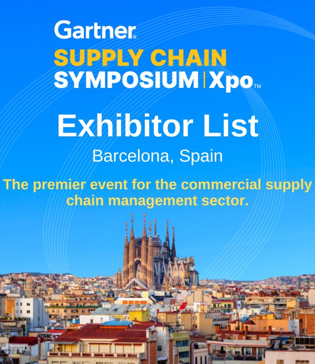 Gartner Supply Chain Symposium Exhibitor List