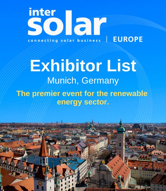 Intersolar Europe Exhibitor List