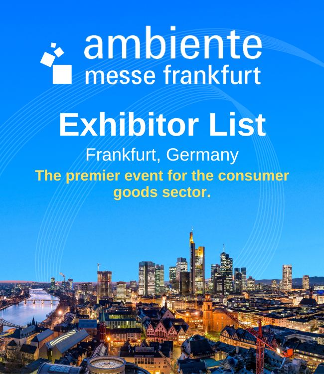 Ambiente Frankfurt Exhibitor List