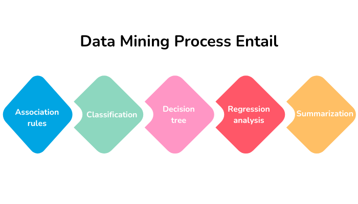 data mining process entail