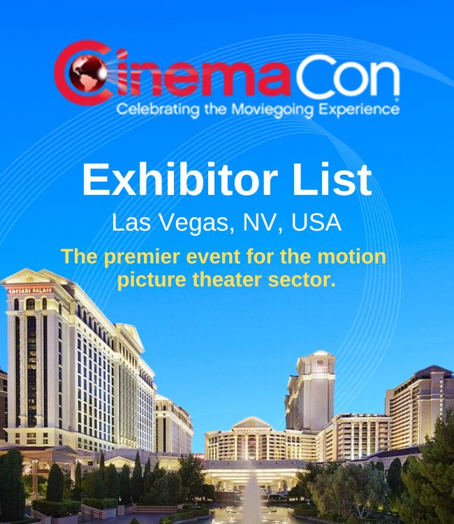 CinemaCon Exhibitor List