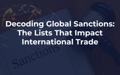 Decoding Global Sanctions: The Lists That Impact International Trade