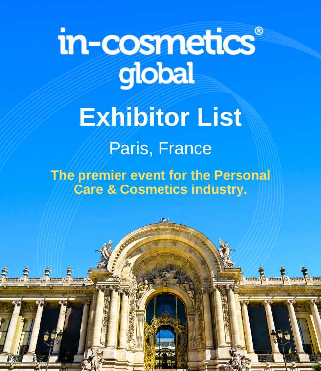 in-cosmetics Global Exhibitor List