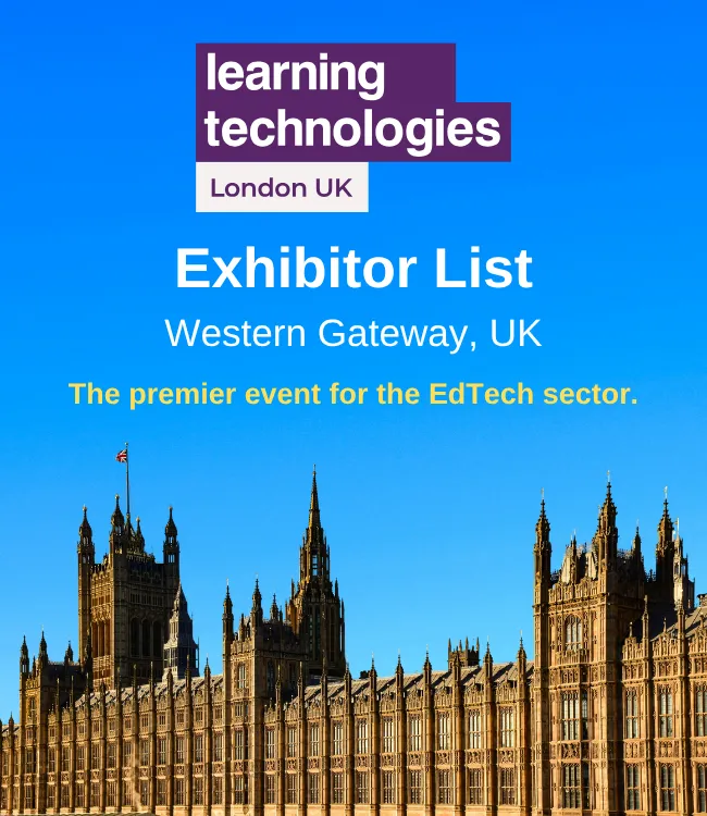 Learning Technologies UK Exhibitor List