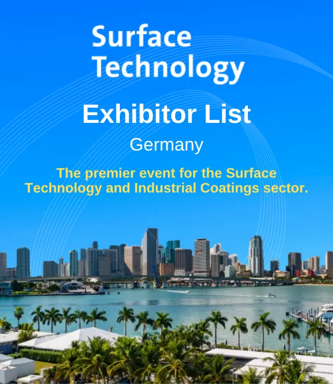 SurfaceTechnology GERMANY Exhibitor List