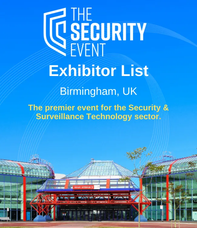 The Security Event Exhibitor List