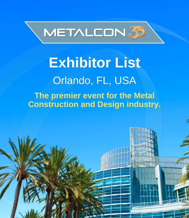 METALCON Exhibitor List