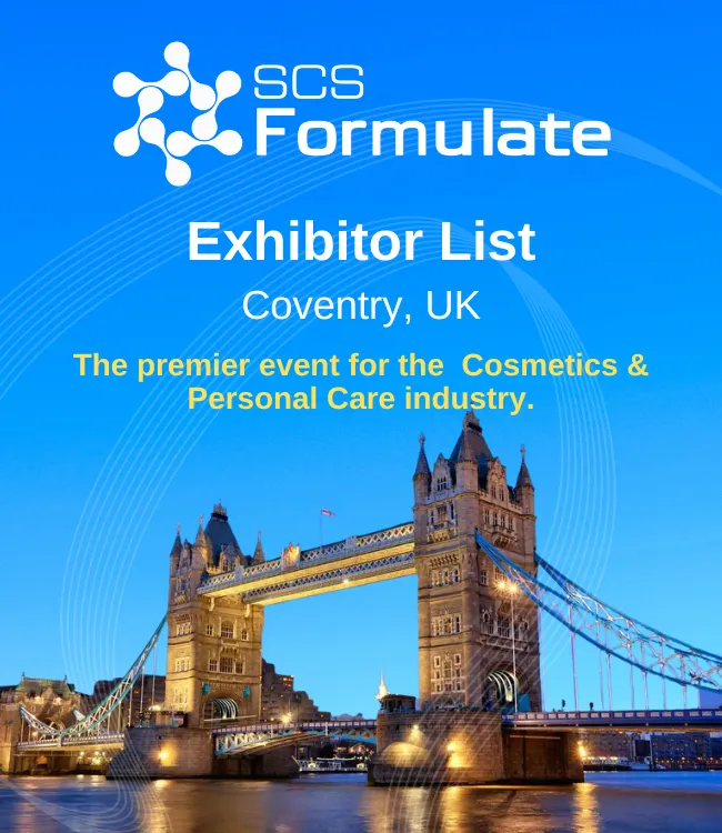 SCS Formulate Exhibitor List