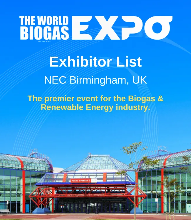 World Biogas Expo Exhibitor List